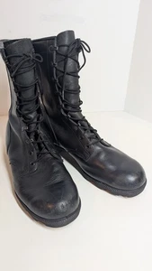 Wellco schwarze Herrenstiefel Größe 11,5 Militär Kampf - Bild 1 von 10