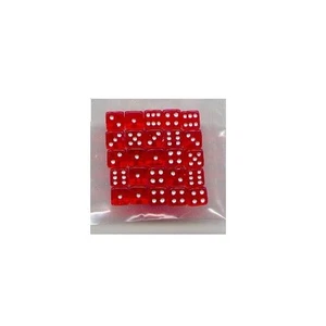NEW Dice Set of 25 D6 (5mm) - Translucent Red - Picture 1 of 1