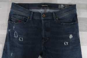 Jeans Diesel TEPPHAR elásticos ajustados azul zanahoria para hombre W32 L32 lavado 084LD desgastados - Imagen 1 de 16