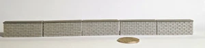 N gauge - 1:148 Brick Wall - Security / Perimeter brick wall - 10pcs Grey Beena - Picture 1 of 8