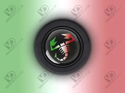 Fiat Abarth Compatible Italian Style Normal Steering Wheel Horn Push Button 60mm • 23.36€