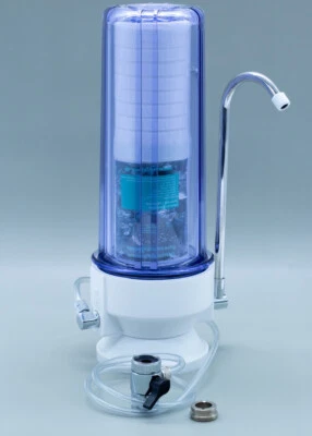 Küchen Wasser Filter Auftisch Wasserhahn Sediment Aktivkohle Kartusche Camping - Bild 1 von 4