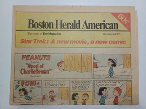 Inserto de tira cómica de periódico Star Trek Boston Herald 2 de diciembre de 1979 ¡Envío de $0! - Imagen 1 de 9