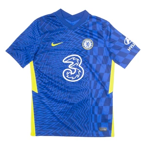 NIKE Chelsea FC Havertz 29 Boys Football Shirt T-Shirt Blue V-Neck XL - Picture 1 of 8