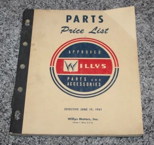 1961 WILLYS JEEP PARTS & ACCESSORIES CATALOG ( WILLYS MOTORS) - Picture 1 of 6