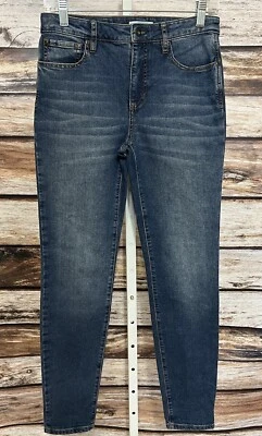 Orvis女式4码30.5英寸内缝蓝色中腰紧身牛仔裤 — 第 1/4 张图片