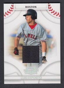 Luis Exposito 2008 Donruss Threads Jersey card #58 Red Sox /100