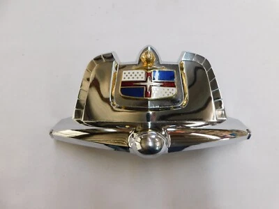 NOS OEM 1950 Lincoln Cosmopolita Tronco Deck Tampa Ornamento Emblema Alça Guarnição - Imagem 1 de 4