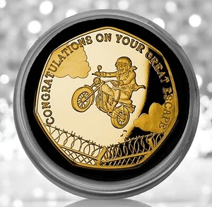HAPPY RETIREMENT 24ct Gold Commemorative Coin in  Capsule. Gift/Present/Work - Imagen 1 de 7