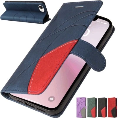 For iPhone 17 Pro Max 16 15 14 13 12 11 SE Wallet Card Holder Leather Case Cover - Image 1 of 4