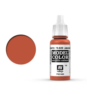 Vallejo Model Color 70.829 Amaranth Red acrylic Paint 17ml Vallejo - Picture 1 of 2