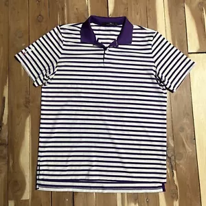 RLX Ralph Lauren Hemd Herren Large Lila Gestreift Kurzarm Polo - Bild 1 von 8
