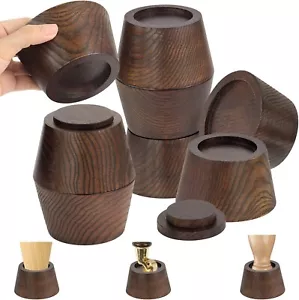Bed Risers (Set of 8) Furniture Lifts Height 2" Monolithic Wood Non-Slip - Picture 1 of 13