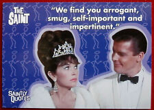 VERY BEST OF THE SAINT - CARD #80 - Roger Moore - Saintly Quotes - Cards Inc