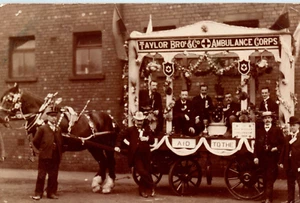 Taylor Ambulance Corps Wagon West Yorkshire England Real Photo Postcard - Picture 1 of 4