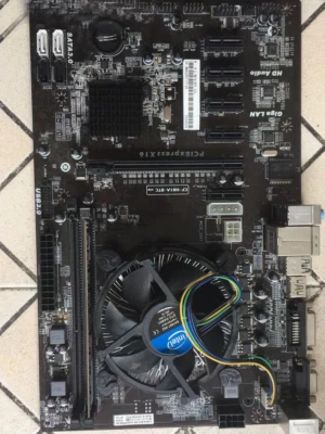 PRO Mining CF-H81A-BTC Motherboard LGA1150 DDR3 Intel H81 w/G1840 CPU/4G RAM US - Image 1 of 4