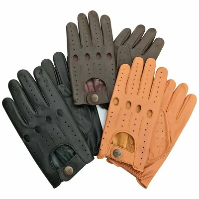 PSS Soft New Genuine Classic Leather Men Driving Gloves Black,Brown & Tan 514 - Image 1 of 4