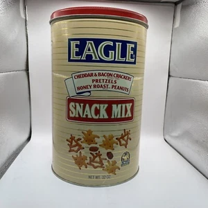 Eagle Snack Mix Empty Tin Anheuser Busch 32 Oz St Louis MO 11.5" H - Picture 1 of 10