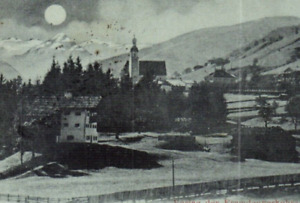 AK 1898 -JOCHBERG bei KITZBÜHEL in Tirol mit Großvenediger-Gruppe im Mondschein