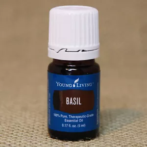 Young Living BASIL 5mL Essential Oil NEW Unopened FREE SHIP in 24 hr - Picture 1 of 2