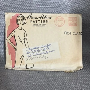 Abito vintage senza maniche motivo Anne Adams 4619 taglia 20 1/2 senza maniche non tagliato! 1970 - Foto 1 di 4