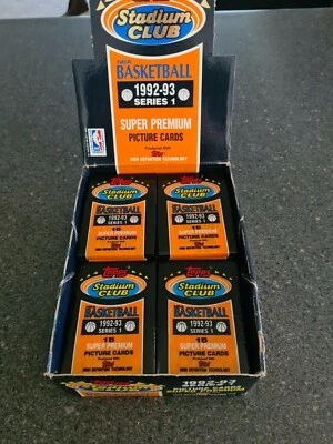 Stadium Club Basketball Cars Series 1 1992-93 - 30x pack of cards — 第 1/3 张图片