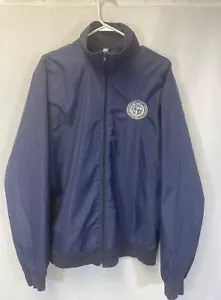 American Apparel Men's Bud Light USA Blue Nylon Zip Up Track Jacket Size XL - Picture 1 of 11
