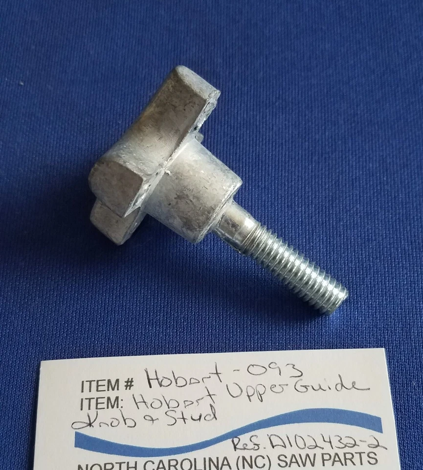Upper Guide Knob & Stud for Hobart Saw 5212 5214 5216 5514 5614 Ref. A102432-2 - Image 1 of 1