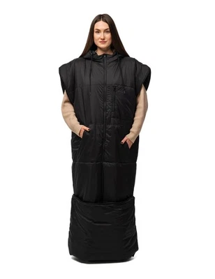 Saco de dormir portátil para adultos con capucha, diseño sin mangas cordón ajustable... Foto 1 de 4