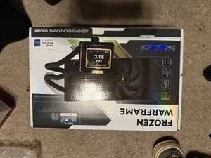 Frozen Prism 240 Black AIO Water Cooler,Liquid CPU Cooler, 2×120Mm PWM Fans Wate - Afbeelding 1 van 6