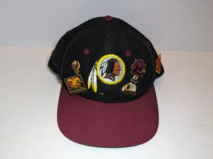 Vintage Washington Redskins "Team NFL" Wolle Snapback Mütze - seltene Farbe mit Pins! - Bild 1 von 7