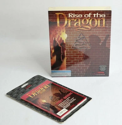 SEALED LOT 1990 Rise of the Dragon with Hint Book MOC Sierra Big Box PC RARE - Image 1 of 4