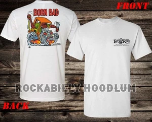 Retro Hot Rod Tee T Shirt Ed Big Daddy Roth Studios 60's Born Bad Monster - Picture 1 of 7