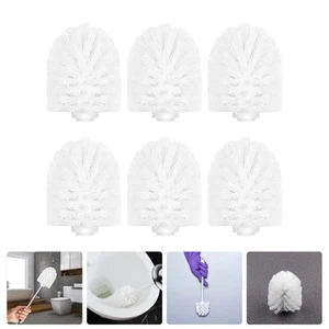 6 Piezas Cepillo de Inodoro Repuesto Limpiador de Plástico Accesorios de Baño - Imagen 1 de 12