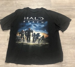 M 2010Halo Reach Microsoft Game Xbox Promo Black T Shirt Clothing Men Sz Large - Picture 1 of 4