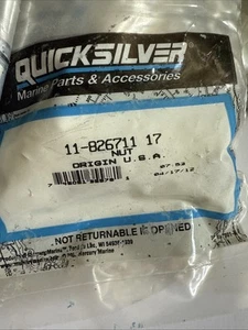 Mercury Quicksilver 11-826711 17 Nut OEM New Factory Boat Parts 1008 - Foto 1 di 2