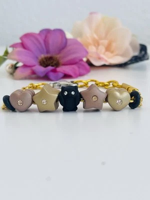 Bracciale Morellato Oro Con Drop Silicone Stella Gufo&Cuori - Immagine 1 di 4