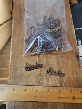 Huge Lot Of 50 Sister Pins France Vintage 60s Brass Stampings Findings Jewelry 