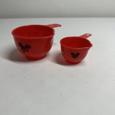 Juego de 2 tazas medidoras Mickey Mouse de los parques de Disney WDW Walt Disney World Foto 1 de 4
