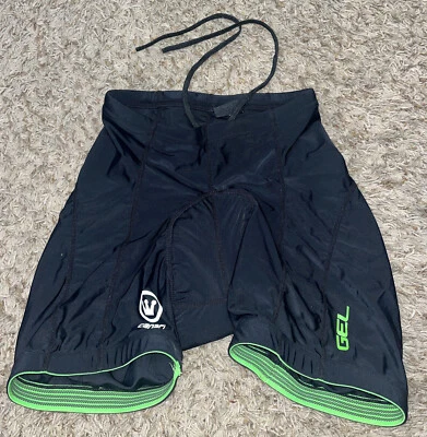 Шорты женские Canari МАЛЕНЬКИЕ черные гелевые с подкладкой велосипедное снаряжение компрессионные для улицы - Изображение 1 из 3