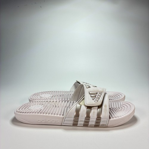 Sandali Adidas Adissage bianchi massaggi plantare slip on slide taglia uomo taglia 9