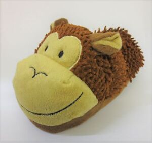 Childrens Eaze Monkey Novelty Slippers UK Sizes Infant 10 - Adult 6 : X2072