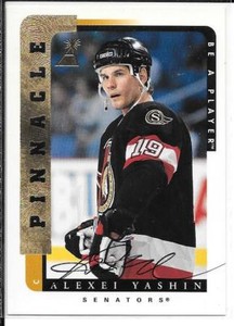 96-97 Be A Player Alexei Yashin Autograph Auto Card