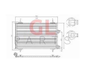 Air Condenser A/C Radiator Conditioning FOR PEUGEOT 307 3_ 2001-2005 6455AA - Picture 1 of 7