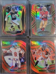 2020 SELECT FOOTBALL - RED / MAROON DIE-CUT **** YOU PICK PYC COMPLETE SET RC