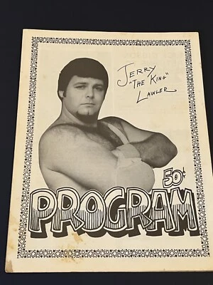 RARE Championship Memphis Wrestling Program Jerry Lawler KIMALA AEW WWE Card 47 - Image 1 of 4
