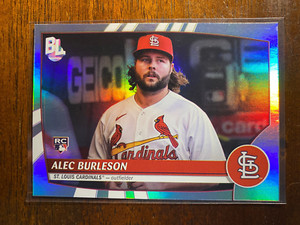2023 Topps Big League Alec Burleson #201 RC Rookie Rainbow Foil Cardinals