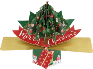 3D Christmas Pop Up Card Ideal For Husband Wife Son Daughter Sister Brother - Picture 1 of 1
