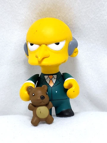 Kidrobot Simpsons Series 1 Mr Burns Vinyl Figure with Bobo Bear Cover