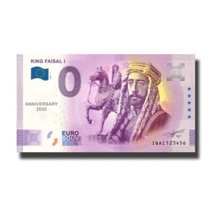 Billetes de recuerdo Euro Souvenir Anniversary 2021-1 IQAC King Faisal I - Imagen 1 de 2